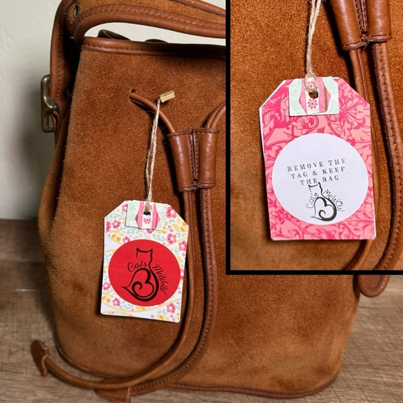 ❤️SOLD❤️Vintage Coach Russet Berkeley Drawstring 9012 - Picture 9 of 10